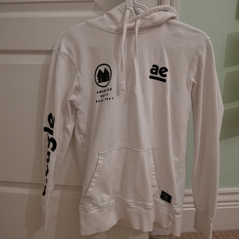 American eagle white hoodie